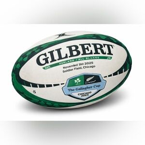 NEW Gilbert Rugby Ball – Ireland vs All Blacks Chicago 2025